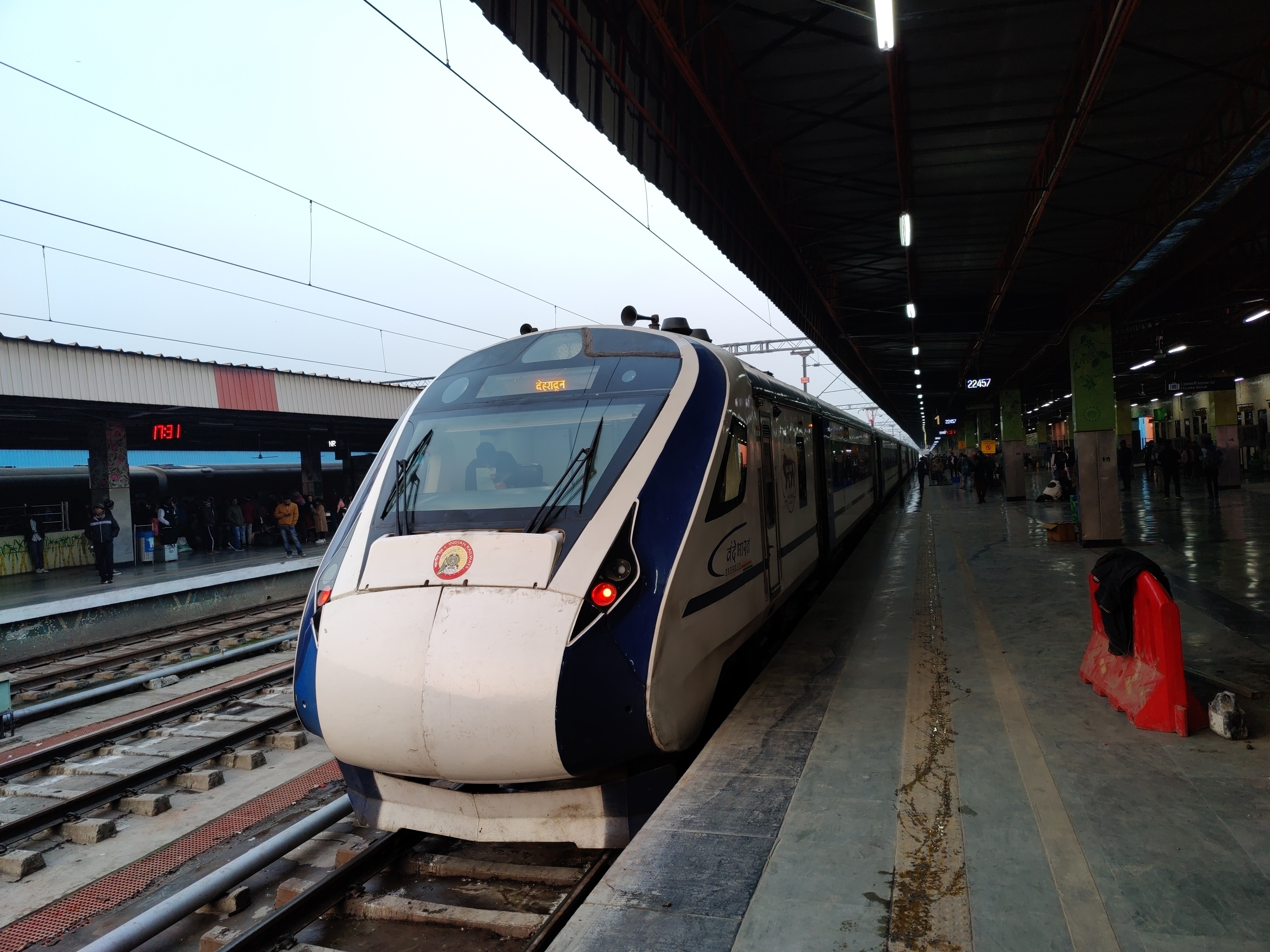 Vande Bharat Express at Anand Vihar Terminal